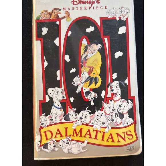 101 Dalmatians VHS Disney Video Tape Masterpiece Collection Vintage Clamshell - Picture 1 of 12